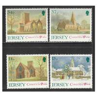 Jersey 1990 Christmas/Parish Churches Set of 4 Stamps SG535/38 MUH