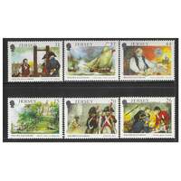 Jersey 1991 175th Death Anniv of Philippe d'Auvergne Set of 6 Stamps SG539/44 MUH