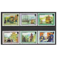 Jersey 1992 Adventurers 3rd Series Set of 6 Stamps SG573/78 MUH