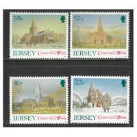 Jersey 1992 Christmas/Parish Churches 3rd Series Set of 4 Stamps SG597/600 MUH