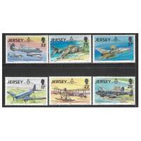 Jersey 1993 Aviation History 5th Series Set of 6 Stamps SG618/23 MUH