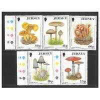 Jersey 1994 Mushrooms/Fungi Set of 5 Stamps SG644/48 MUH