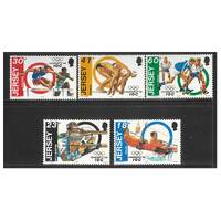 Jersey 1994 Centenary of International Olympic Committee Set of 5 Stamps SG665/69 MUH