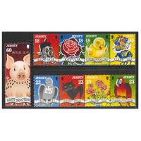 Jersey 1995 Greetings Set of 9 Stamps SG684/92 MUH