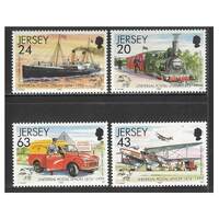 Jersey 1999 125th Anniv of UPU/Mail Transport Set of 4 Stamps SG886/89 MUH