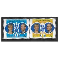 Jersey 1999 Royal Wedding Set of 2 Stamps SG903/04 MUH