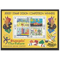 Jersey 2000 Stampin' The Future/Children's Design Mini Sheet SG933 MUH