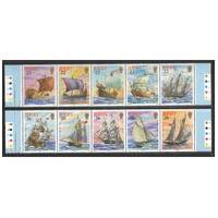 Jersey 2000 The Stamp Show, London/Maritime Heritage Set of 10 Stamps SG936/45 MUH