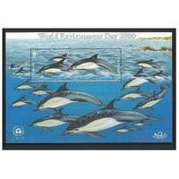 Jersey 2000 World Environment Day/Marine Mammals Mini Sheet SG953 MUH