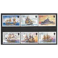 Jersey 2001 Royal Navy Ships 1st Series Set of 6 Stamps SG979/84 MUH