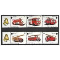 Jersey 2001 Centenary of Fire and Rescue Service Set of 6 Stamps SG1007/12 MUH