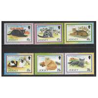 Jersey 2002 25th Anniv Caesarea Cat Club Set of 6 Stamps SG1060/65 MUH