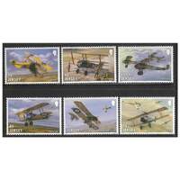Jersey 2017 Centenary of the Great War WWI 4th Issue/Airplanes Set of 6 Stamps SG2176/81 MUH
