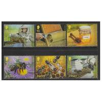 Jersey 2017 Centenary of the Jersey Beekeepers Association Set of 6 Stamps SG2201/06 MUH