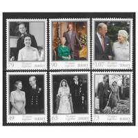 Jersey 2017 Platinum Royal Wedding Set of 6 Stamps SG2208/13 MUH