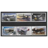Jersey 2018 Centenary of the Royal Air Force Set of 6 Stamps SG2247/52 MUH