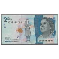Colombia 2019 - 2 Mil Pesos Sinlge Banknote UNC