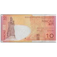 Macau 2010 - 10 Patacas Single Banknote UNC