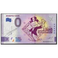 Monopoly Bank 2020 - Zero Euro Souvenir Banknote UNC