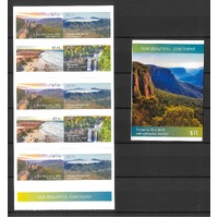 Australia 2022 Our Beautiful Continent Booklet/10 Stamps MUH