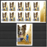 Australia 2022 Sheepdog Trials: 150 Years/Brown-white Collie Booklet/10 Stamps MUH