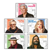 Australia 2022 Australian Legends of Filmmaking Set of 5 Stamps MUH