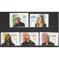 Australia 2022 Australian Legends of Filmmaking Set of 5 Self-adhesive Stamps ex-booklet MUH
