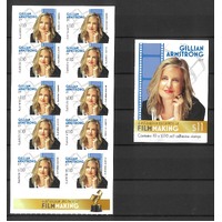 Australia 2022 Legends of Filmmaking Gillian Armstrong AM Booklet/10 Stamps MUH