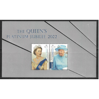 Australia 2022 The Queens Platinum Jubilee Mini Sheet MUH