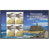 Australia 2022 Newcastle Stamp Show/1st Regular Airmail Flight Mini Sheet MUH