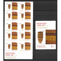 Australia 2022 Aboriginal Fibre Art/Mary Djupuduwuy Guyula Booklet/10 Stamps MUH