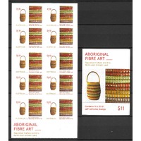 Australia 2022 Aboriginal Fibre Art/Nancy Walinyinawuy Guyula Booklet/10 Stamps MUH