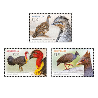 Australia 2022 Megapodes of Australia Set of 3 Stamps MUH