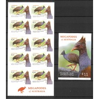 Australia 2022 Megapodes/Orange-footed Scrubfowl Booklet/10 Stamps MUH