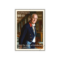 Australia 2022 In Memoriam: HRH Prince Philip The Duke of Edinburgh Single Stamp MUH