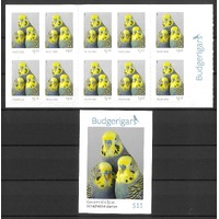 Australia 2022 Budgerigars - The Tweets Booklet/10 Stamps MUH