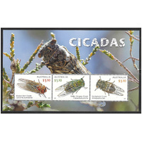 Australia 2022 Cicadas Mini Sheet MUH