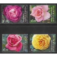 Australia 2022 Australian-bred Roses Set of 4 Stamps MUH