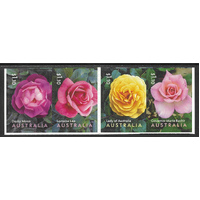 Australia 2022 Australian-bred Roses Set of 4 Self-adhesive Stamps ex-booklet MUH