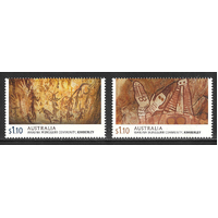 Australia 2022 Rock Art of the Kimberley Set of 2 Stamps MUH