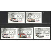 Australia 2022 King of the Mountain: Brock 50 Years Set of 5 Self-adhesive Stamps ex-booklet MUH