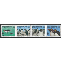 South Georgia & South Sandwich Islands 1994 Penguins/Hong Kong Expo ovpt Set/4 Stamps SG243/6 MUH
