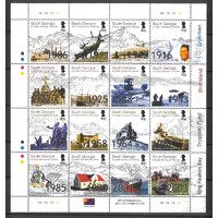 South Georgia & South Sandwich Islands 2004 Aspects of South Georgia Sheet/16 Stamps SG364/79 MUH