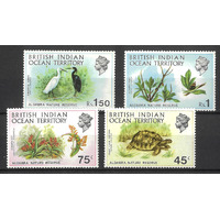 B.I.O.T. 1971 Aldabra Nature Reserve Set of 4 Stamps SG36/39 MUH