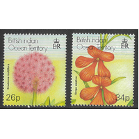B.I.O.T. 2001 Plants Flowers Set of 2 Stamps SG257/58 MUH