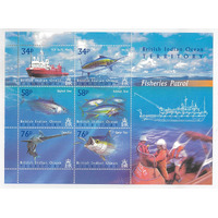 B.I.O.T. 2004 Fisheries Patrol/Ships Mini Sheet SG295 MUH