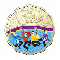 Australia 2021 The Wiggles (Original) 30 Years Scalloped Coloured 30c Coin