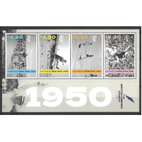 NEW ZEALAND - 1950 BRITISH EMPIRE GAMES, SOUVENIR SHEET