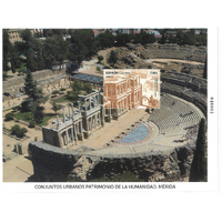 SPAIN - ANCIENT RUINS, MERIDA / WORLD HERITAGE SITE 2024, SOUVENIR SHEET