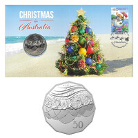 Australia 2021 Merry Christmas 50c Coin PNC